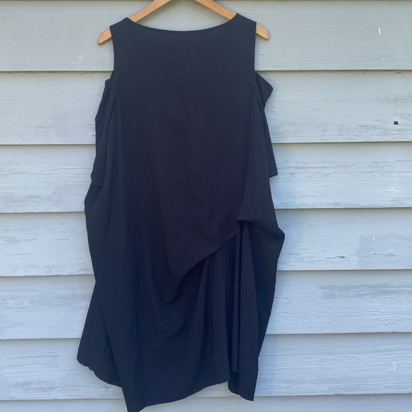 Comfy USA Black Cold Shoulder Dress - Picture 5 of 5